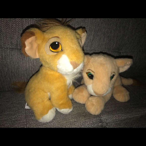1993 lion king plush simba & nalla vintage lot - Picture 3 of 8
